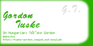 gordon tuske business card